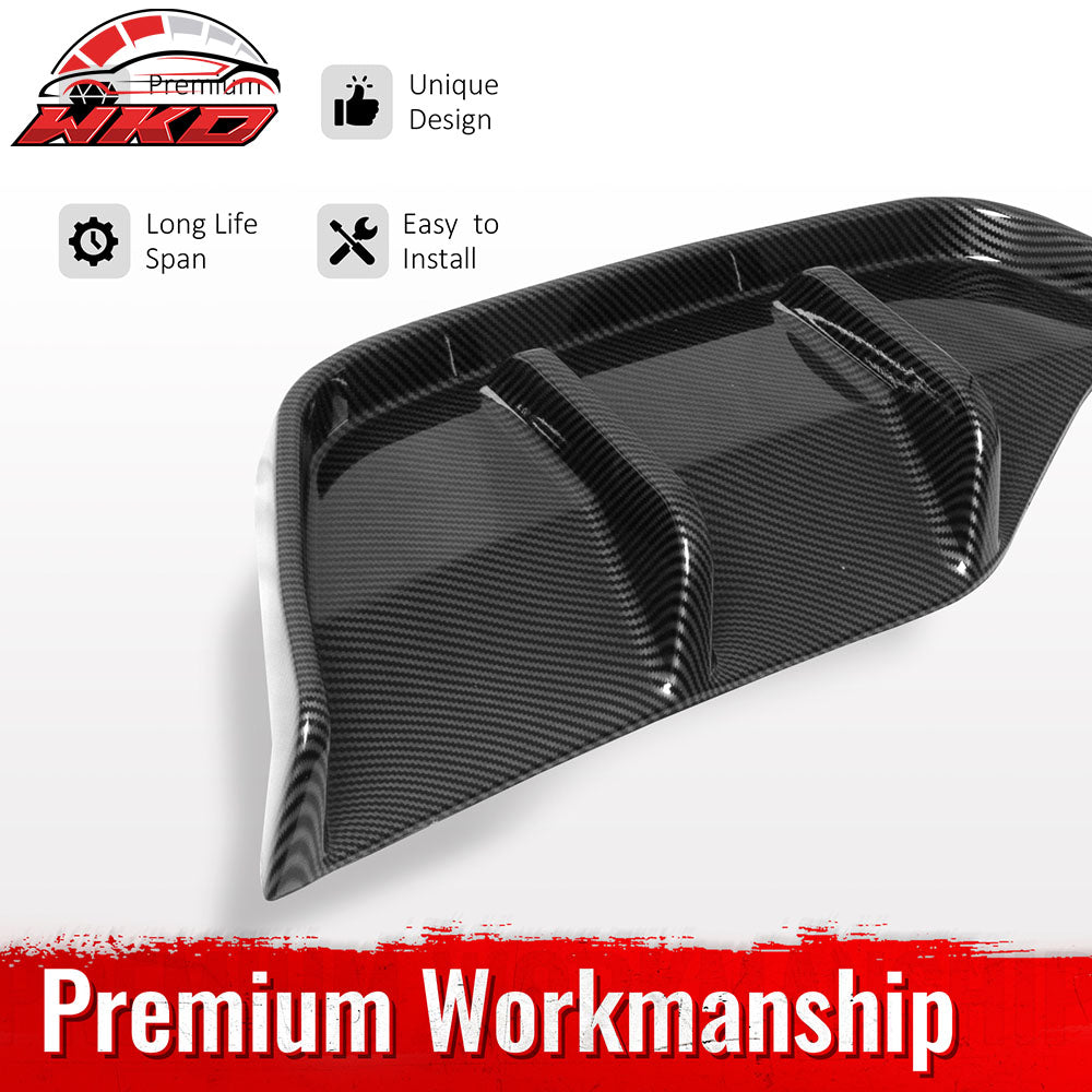 Fits 25-26 Tesla Model Y Juniper Rear Bumper Side Apron Carbon Fiber Print Cap