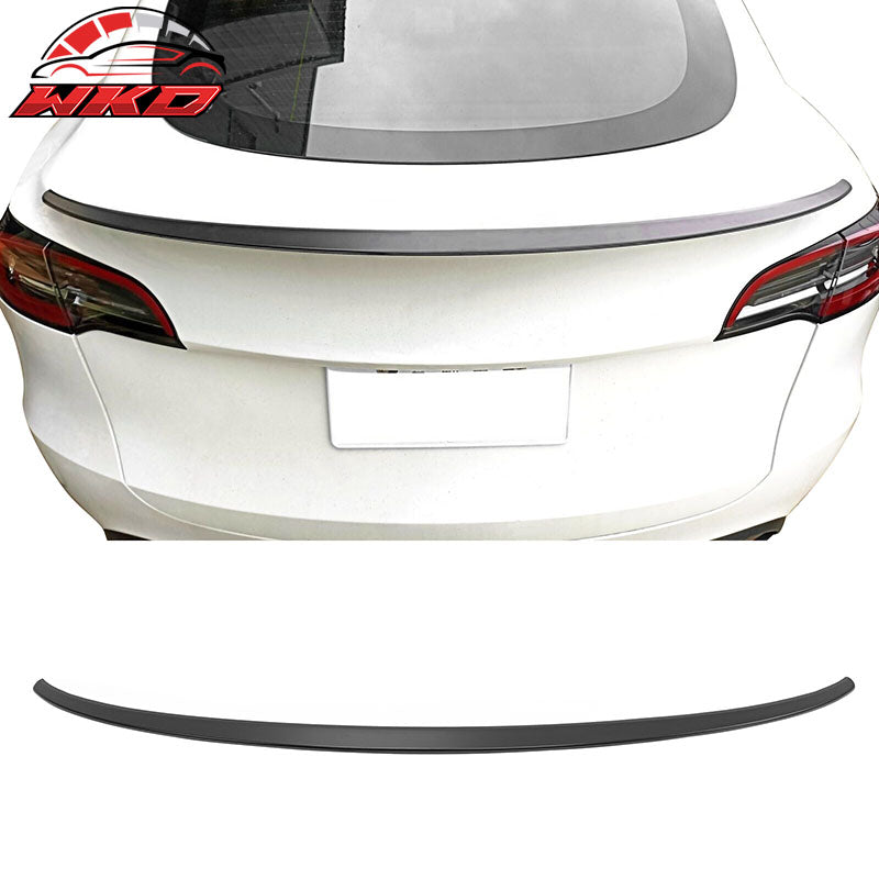 Fits 20-25 Tesla Model Y OE Style Rear Trunk Lid Spoiler Wing Lip ABS Unpainted