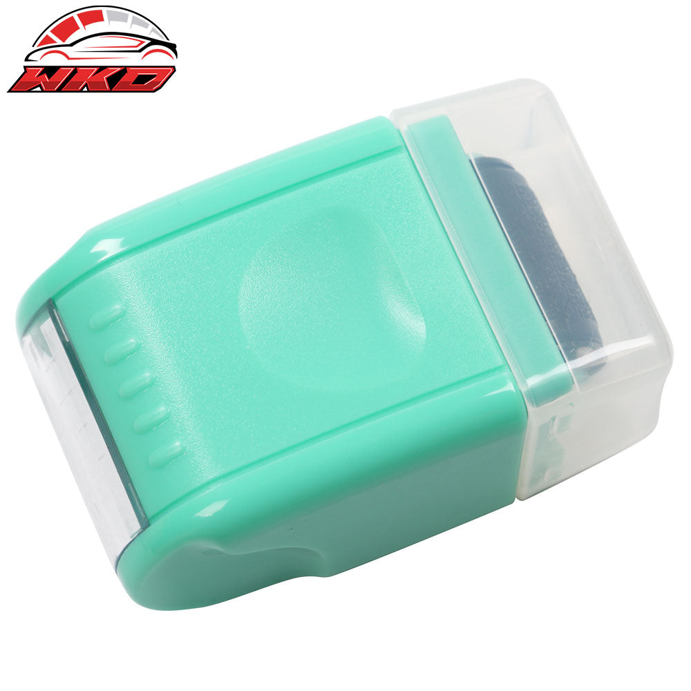 Wholesale 0.67in ID Protection Guard Wide Roller Stamp w/ 3ink Refill Green - Bulk Orders & Dealer Pricing Available - Wikond Auto