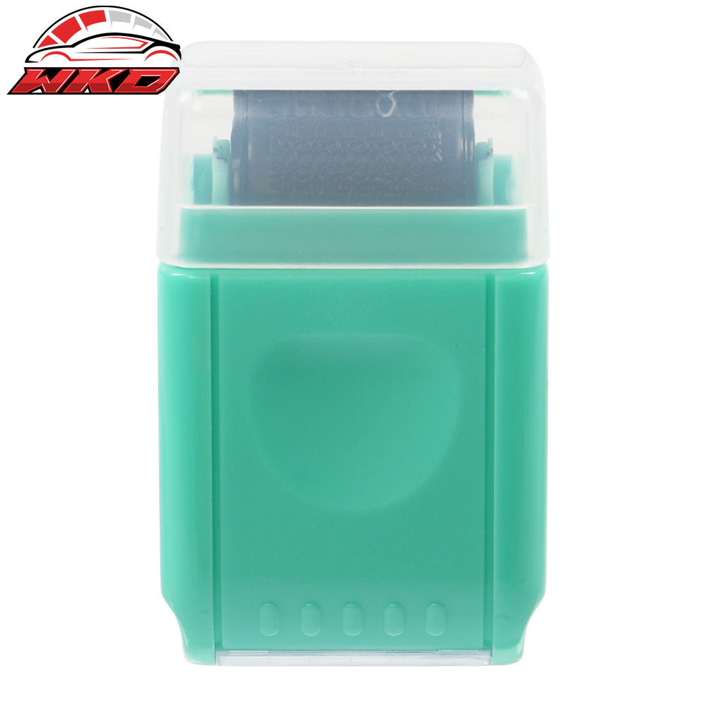 Wholesale 0.67in ID Protection Guard Wide Roller Stamp w/ 3ink Refill Green - Bulk Orders & Dealer Pricing Available - Wikond Auto