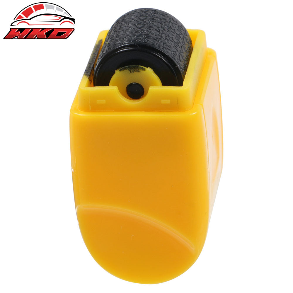 Wholesale 0.67in ID Protection Guard Wide Roller Stamp w/ 3ink Refill Yellow - Bulk Orders & Dealer Pricing Available - Wikond Auto