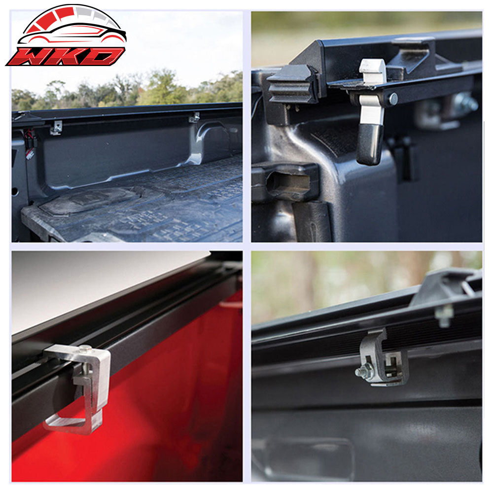 Fits 07-16 Tundra SR5 Crew max 5.5ft Lock Soft Roll Up Tonneau Cover Trunk Bed