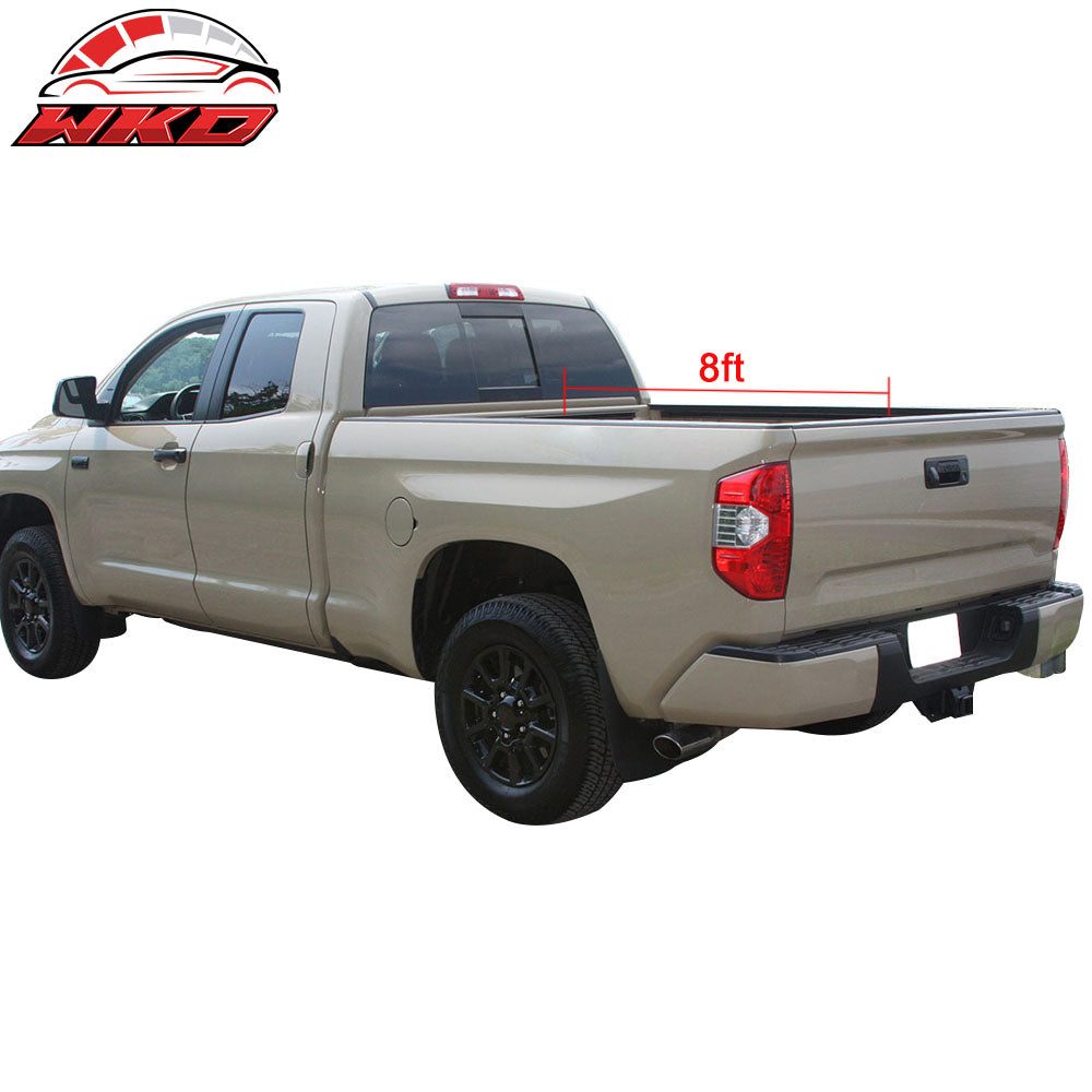 Fits 14-21 Toyota Tundra Roll Up 8Ft Long Bed Soft Truck Bed Tonneau Cover