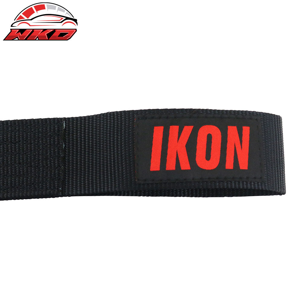 5700lbs Universal Black Tow Strap Decorative Racing Trailer Belt With IKON Logo