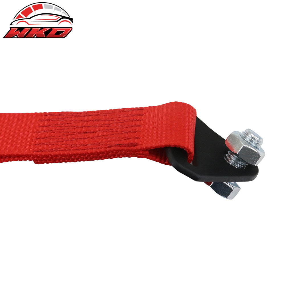 5700lbs Universal Red Tow Strap Rope Decorative Racing Trailer Belt w/ IKON Logo
