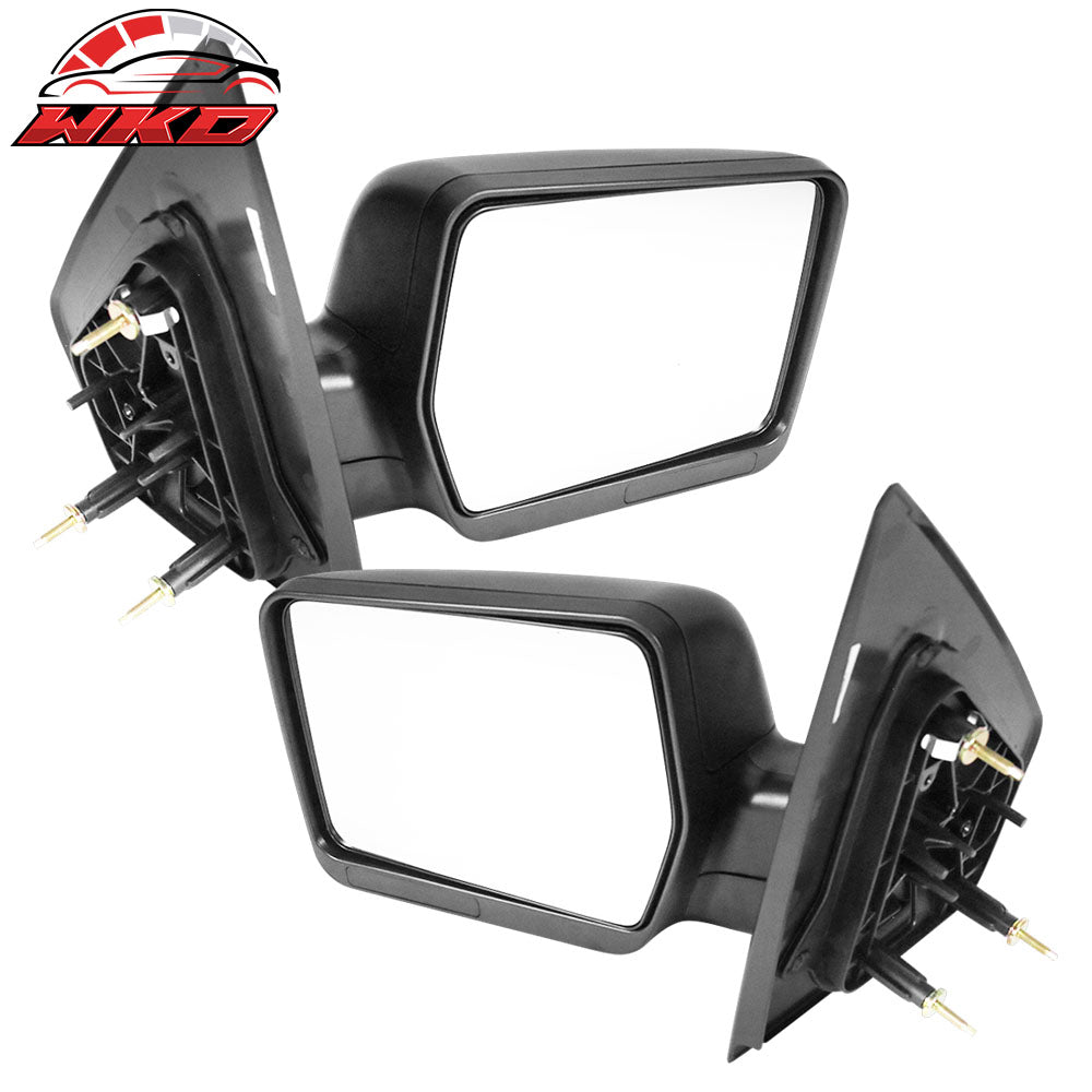 Fits 04-08 Ford F-150 Extendable Manual Towing Mirror Driver Left