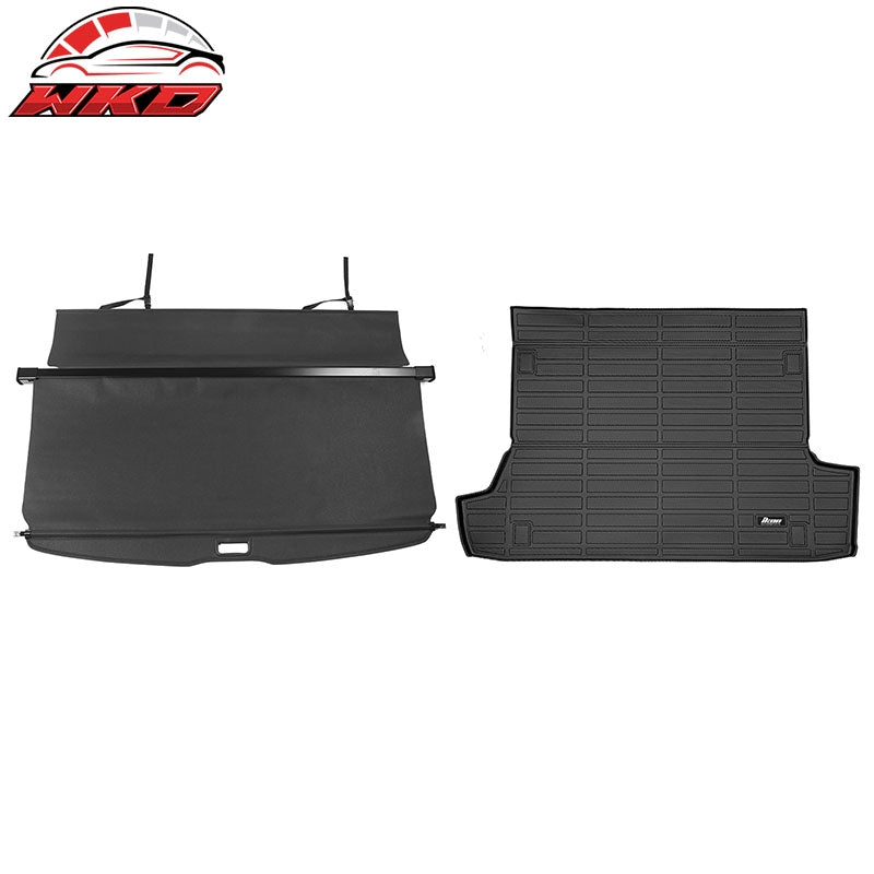 Wholesale 10-24 Toyota 4Runner 3D Molded TPE Trunk Mat Cargo Liner Pad +Cargo Cover
