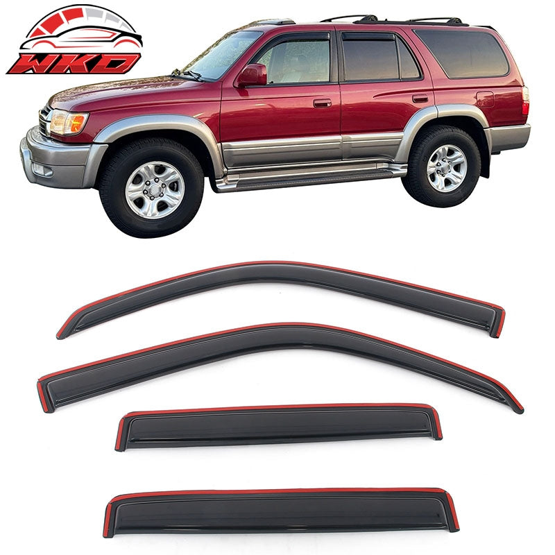 Fits 96-02 Toyota 4Runner 3D TPE Floor Mats All Season Carpets + Window Visors