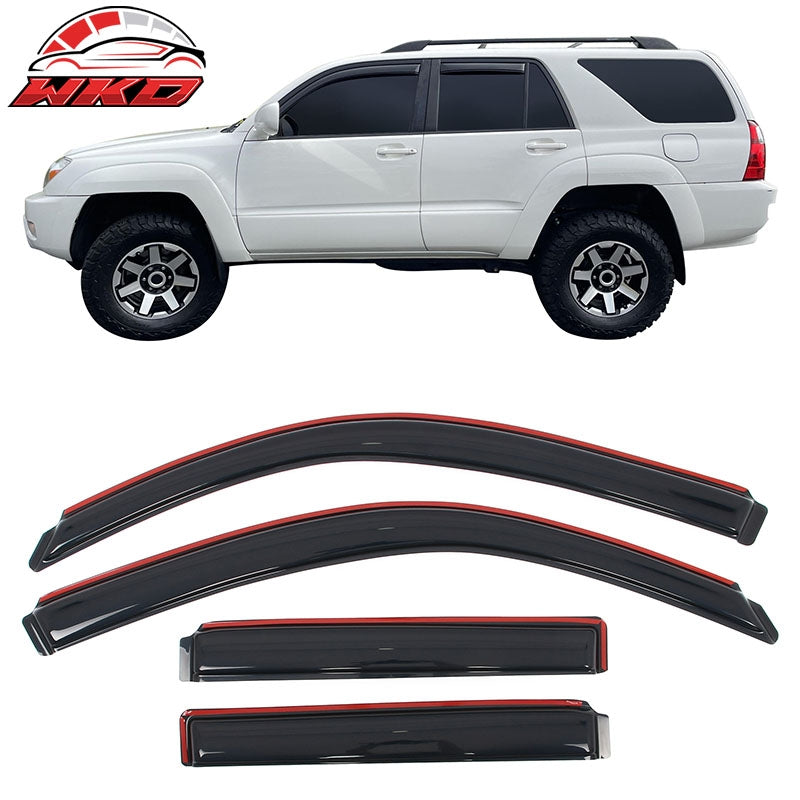 Fits 03-09 Toyota 4Runner 3D TPE Floor Mats Carpets + Trunk Mat + Window Visors