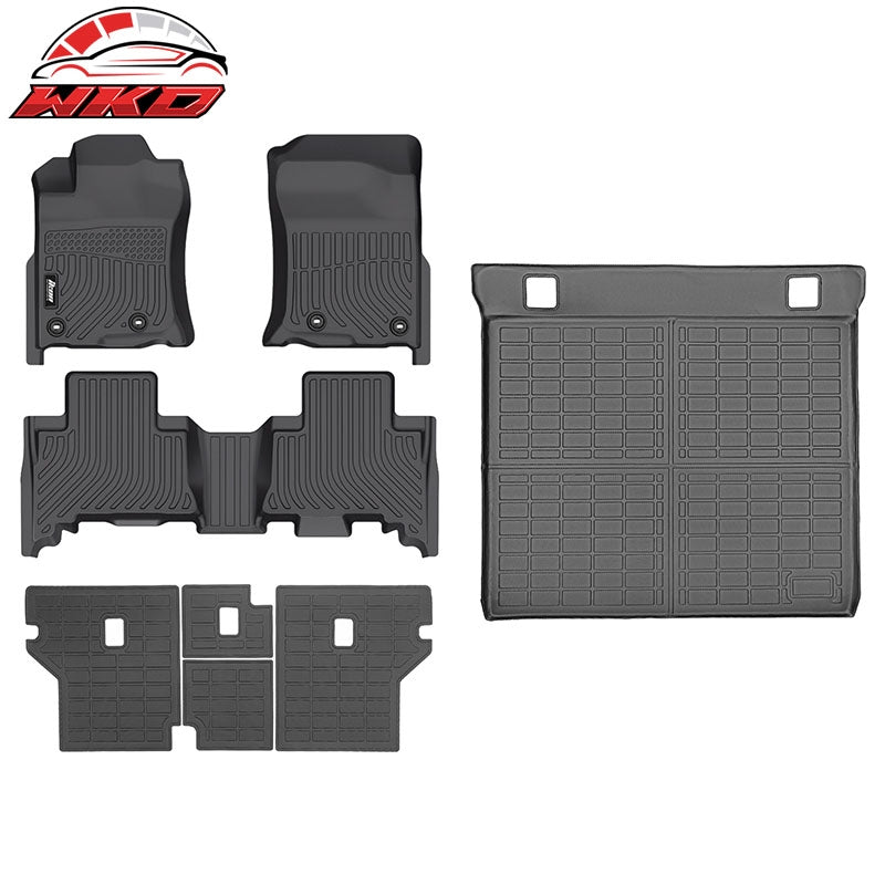 Wholesale 14-24 Toyota 4Runner 5 Seats TPE 3PCS Floor Mats+ Trunk Mat+ Backrest Mats