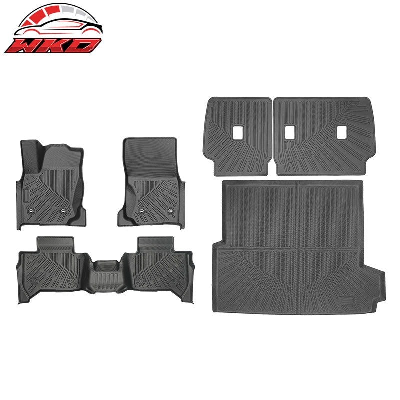 Wholesale 25-26 Toyota 4Runner Hybrid 5-Seat TPE Floor Mats+ Trunk Mat+ Backrest Mats