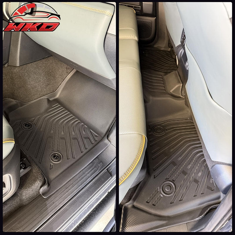 Fits 25-26 Toyota 4Runner Hybrid 5-Seat TPE Floor Mats+ Trunk Mat+ Backrest Mats