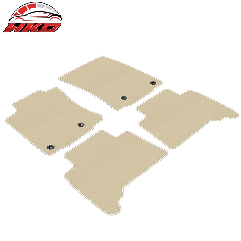 Fits 14-24 Toyota 4Runner 14-23 Lexus GX460 Floor Mats Liner Carpets Nylon Beige