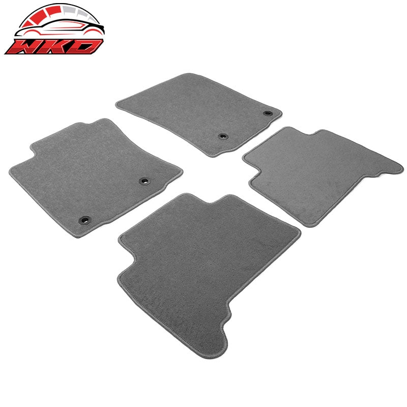 Fits 14-24 Toyota 4Runner 14-23 Lexus GX460 Nylon Floor Mats Liner Gray Carpets
