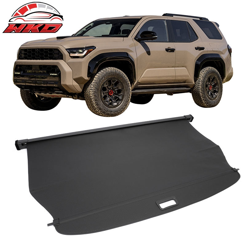 Fits 25-26 Toyota 4Runner Retractable Rear Cargo Cover Carbon Fiber Texture