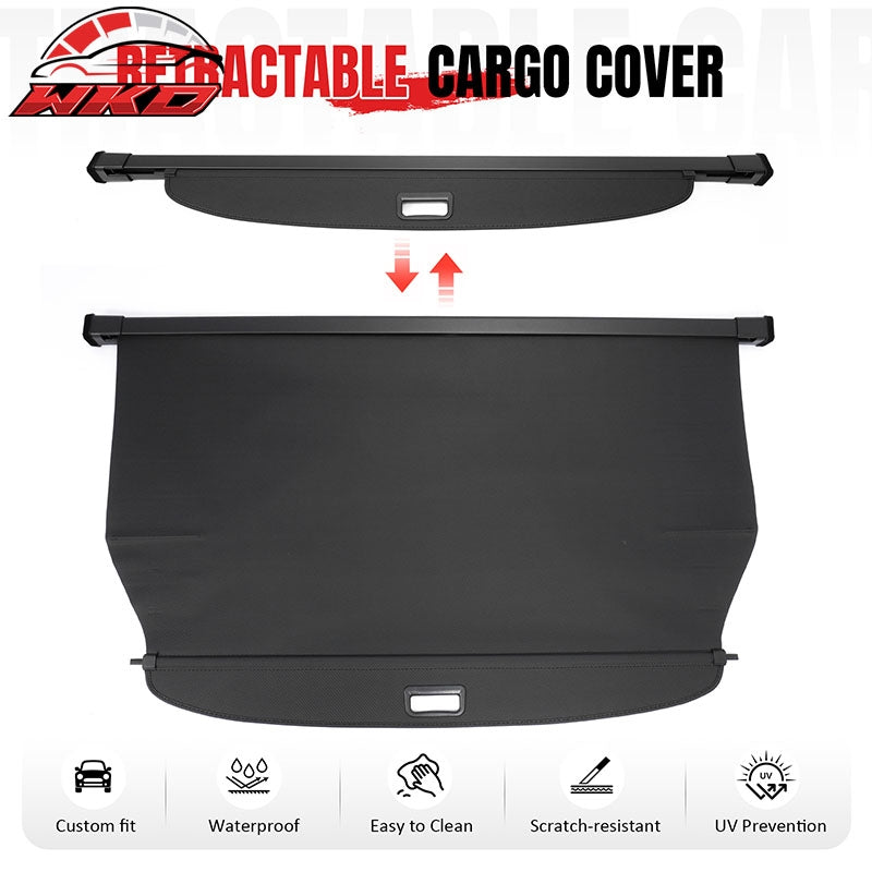 Fits 25-26 Toyota 4Runner Retractable Rear Cargo Cover Carbon Fiber Texture