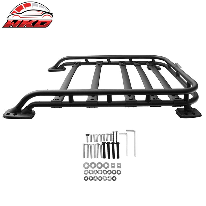 For 10-24 Toyota 4Runner T Style Adjustable Cargo Basket Cross Bars Aluminum 5PC
