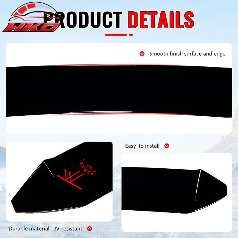 Fits 13-20 Toyota 86 BRZ FR-S IKON V3 Gloss Black Rear Window Roof Spoiler ABS