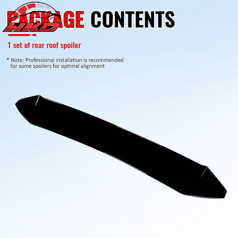 Fits 13-20 Toyota 86 BRZ FR-S IKON V3 Gloss Black Rear Window Roof Spoiler ABS