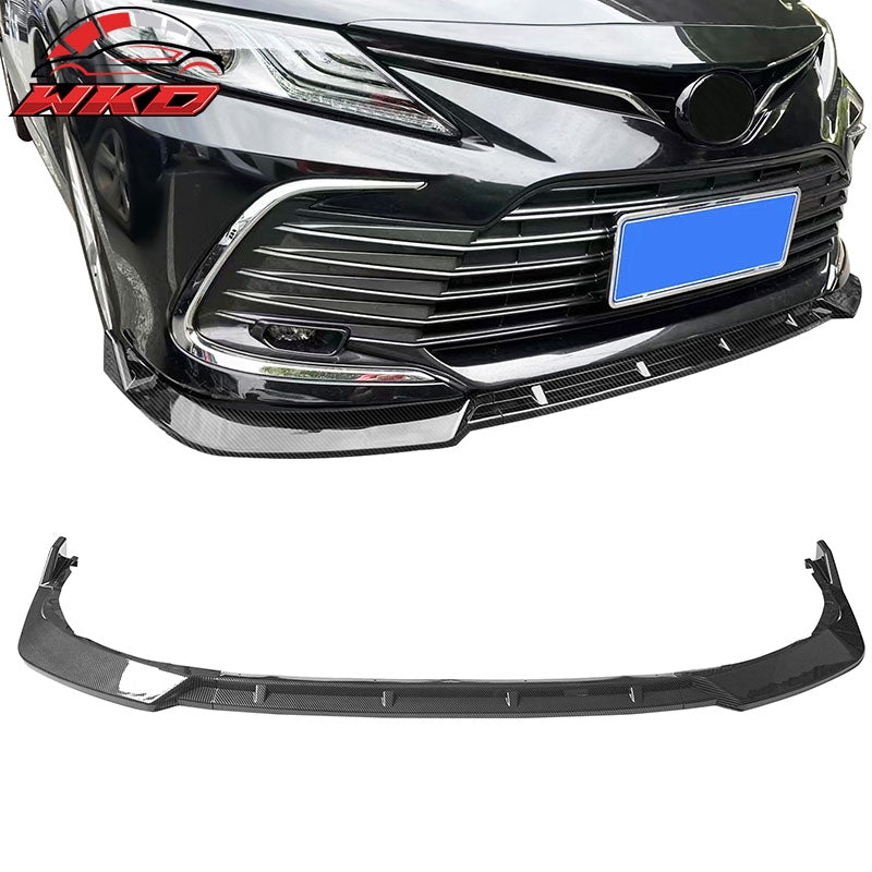 Wholesale 21-24 Toyota Camry 3PCS Front Bumper Lip Carbon Fiber Print