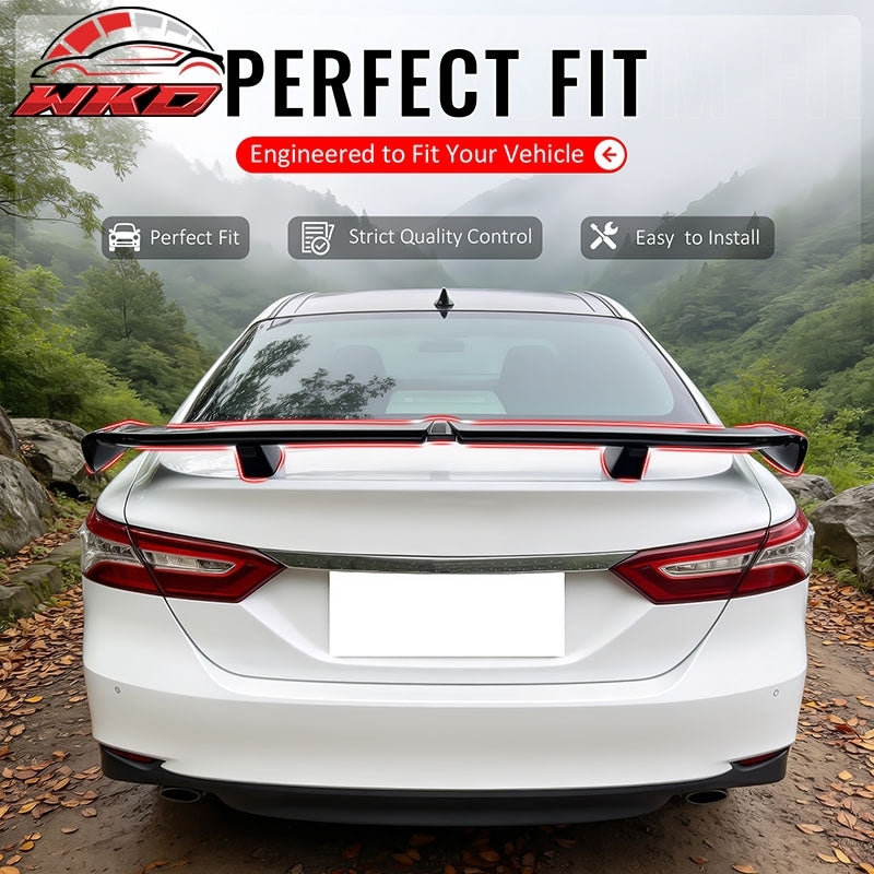 Wholesale 18-24 Toyota Camry 54" PRO Style Rear Trunk Spoiler Wing Gloss Black ABS - Wikond Auto