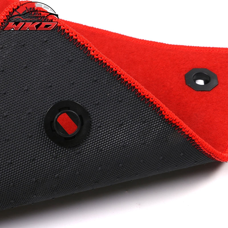 Fits 18-24 Toyota Camry Car Floor Mats Liner Front Rear Nylon Red Carpets 4PC