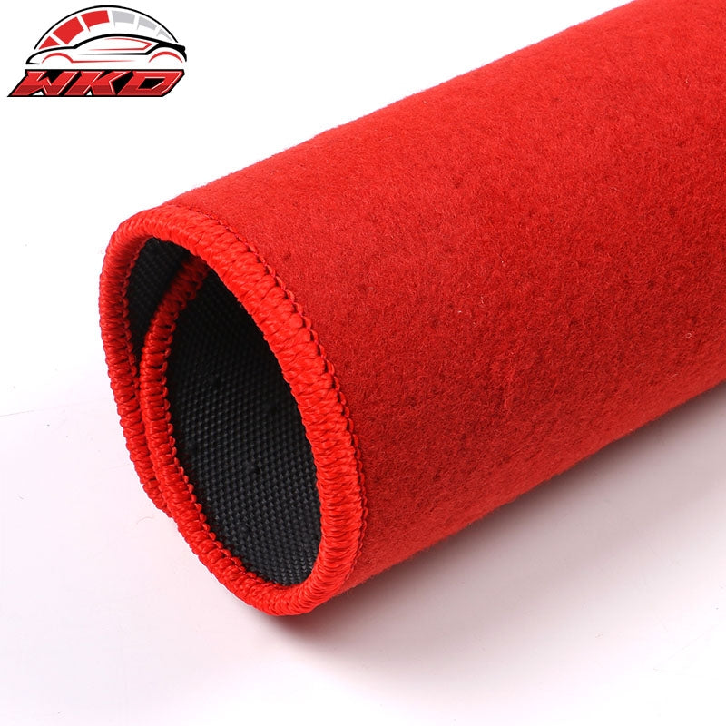 Fits 18-24 Toyota Camry Car Floor Mats Liner Front Rear Nylon Red Carpets 4PC
