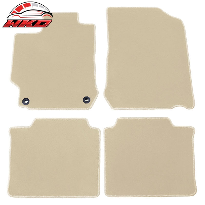 Wholesale 12-17 Toyota Camry Floor Mats Nylon Beige Non-Slip Auto Carpets 4Pcs Set