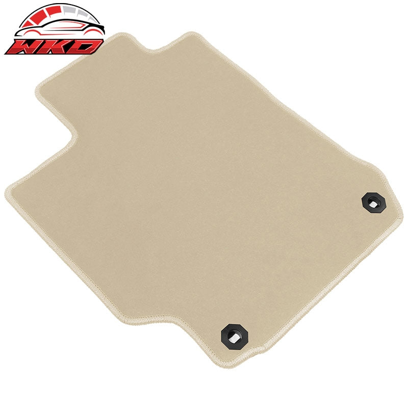 Fits 12-17 Toyota Camry Floor Mats Nylon Beige Non-Slip Auto Carpets 4Pcs Set