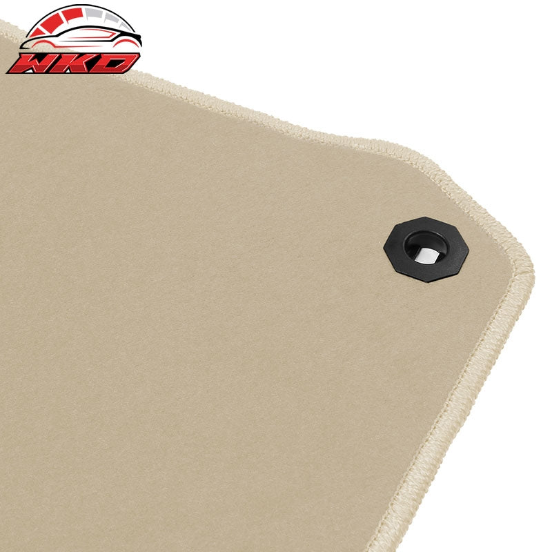Fits 12-17 Toyota Camry Floor Mats Nylon Beige Non-Slip Auto Carpets 4Pcs Set