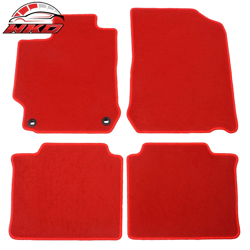 Wholesale 12-17 Toyota Camry Floor Mats Nylon Red Non-Slip Auto Carpets 4Pcs Set