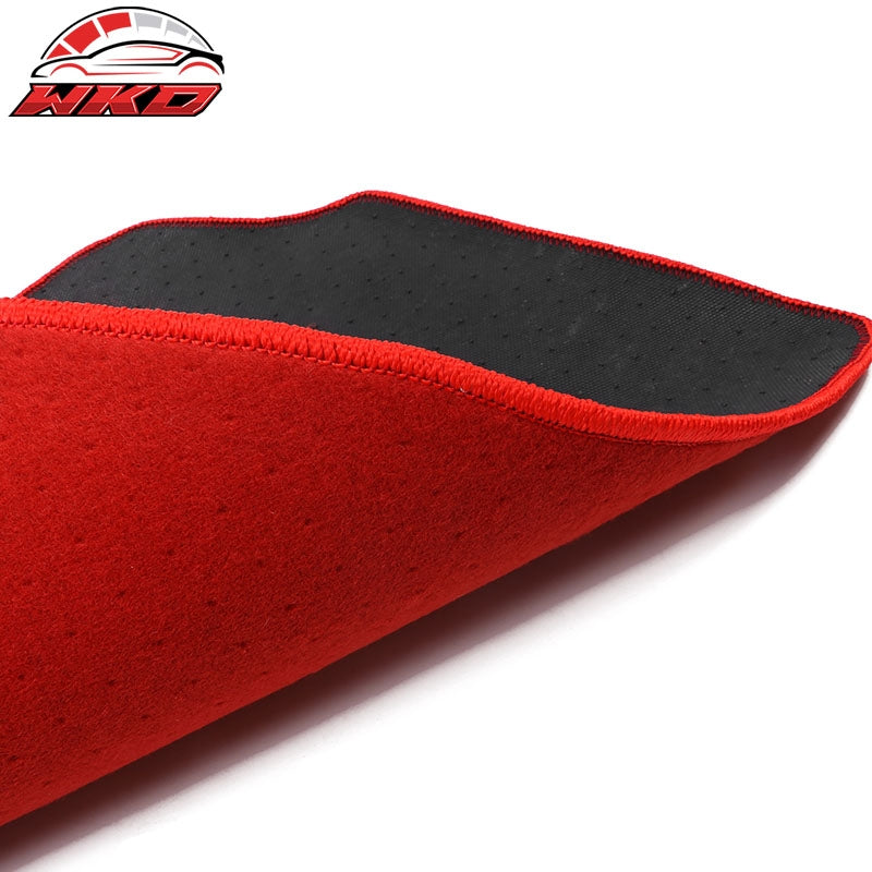 Fits 12-17 Toyota Camry Floor Mats Nylon Red Non-Slip Auto Carpets 4Pcs Set