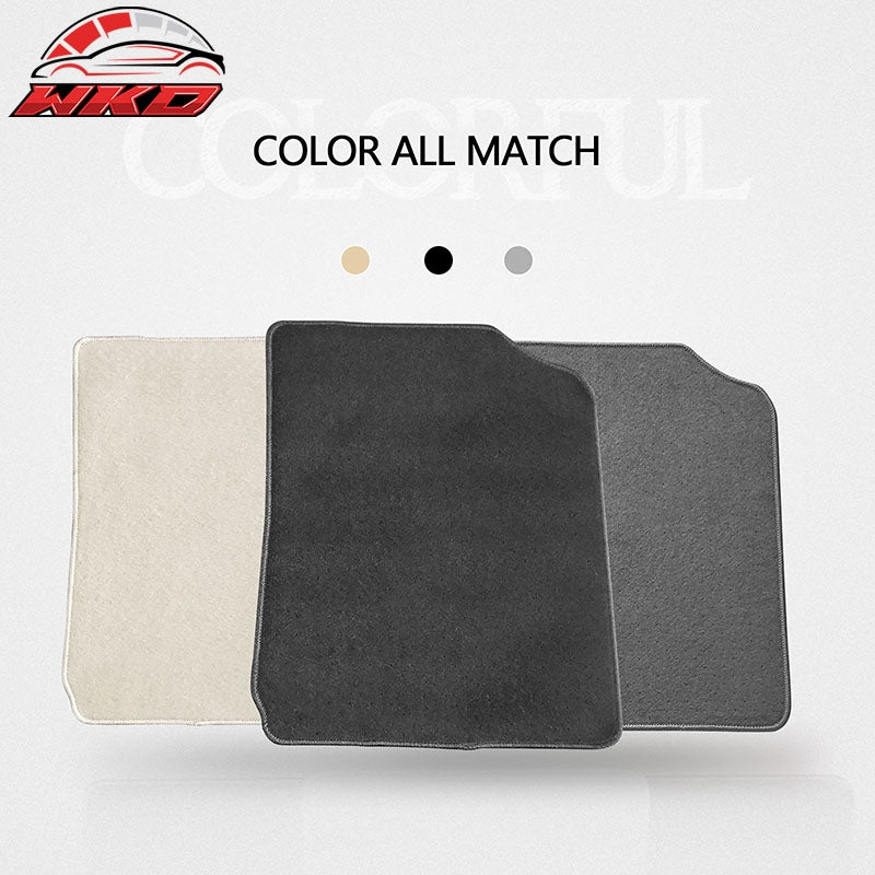 Fits 07-11 Toyota Camry Floor Mats Nylon Black Non-Slip Auto Carpets 4PC Set