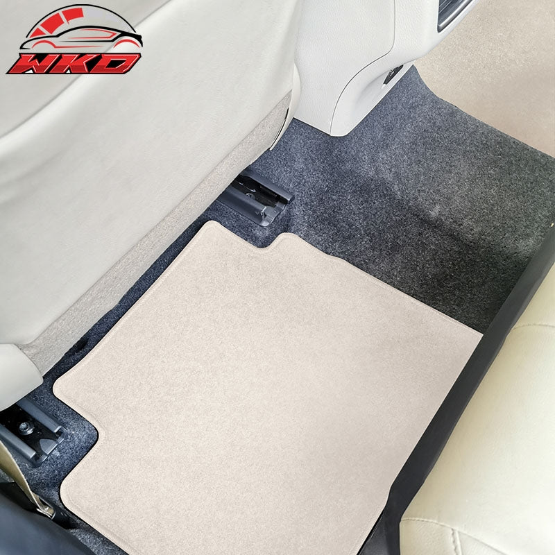 Fits 18-24 Toyota Camry Nylon Car Floor Mats Carpet Front & Rear 4PC Set - Beige