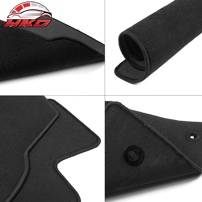 Fits 18-24 Toyota Camry Floor Mats Nylon Black Non-Slip Auto Carpets 4PC Set