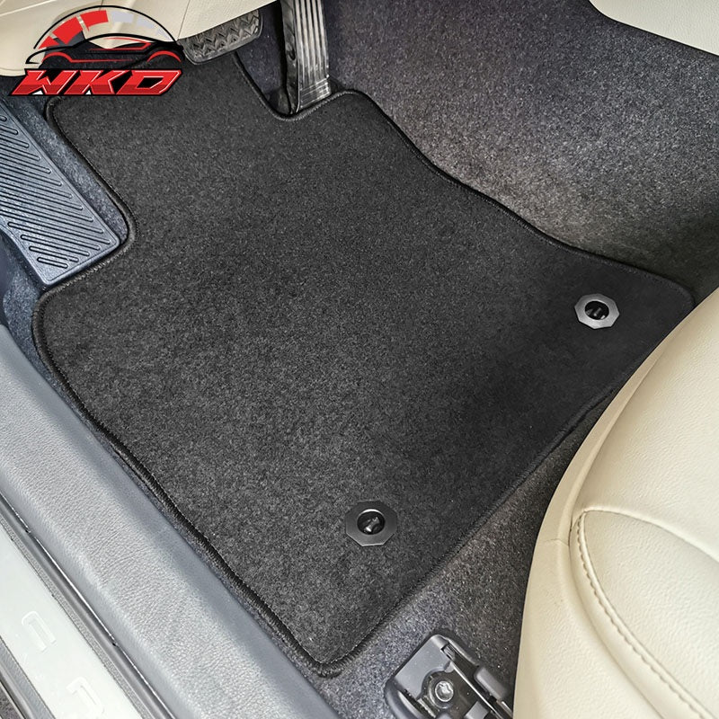 Fits 18-24 Toyota Camry Nylon Car Floor Mats Carpet Front & Rear 4PC Set - Grey