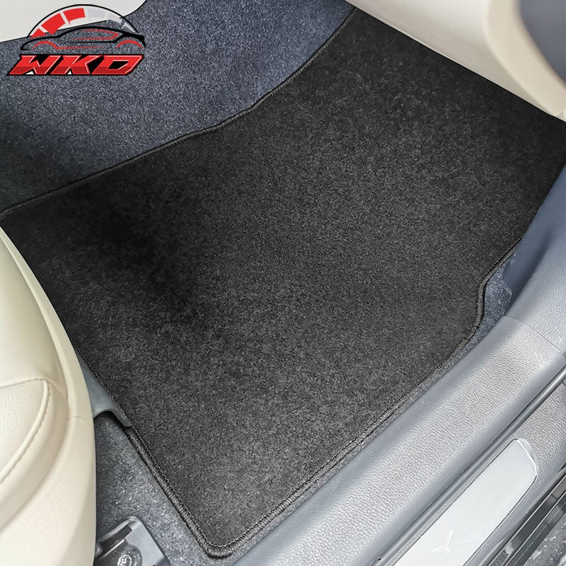 Fits 18-24 Toyota Camry Nylon Car Floor Mats Carpet Front & Rear 4PC Set - Grey