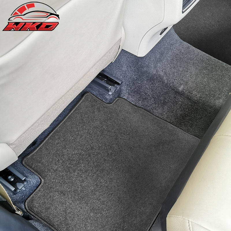 Fits 18-24 Toyota Camry Nylon Car Floor Mats Carpet Front & Rear 4PC Set - Grey