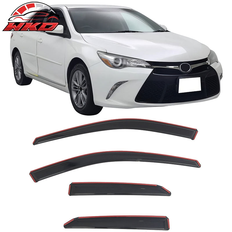 Wholesale 15-17 Toyota Camry In-Channel Window Visors Vent Rain Sun Guards Deflectors