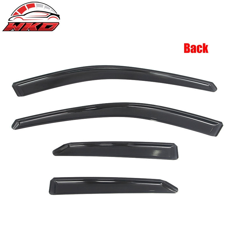 Fits 15-17 Toyota Camry In-Channel Window Visors Vent Rain Sun Guards Deflectors