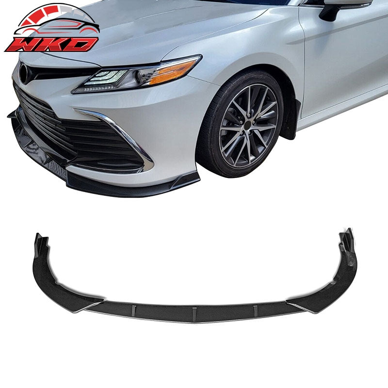 Wholesale 21-24 Toyota Camry LE 3PCS Front Bumper Lip Spoiler PP Carbon Fiber Print