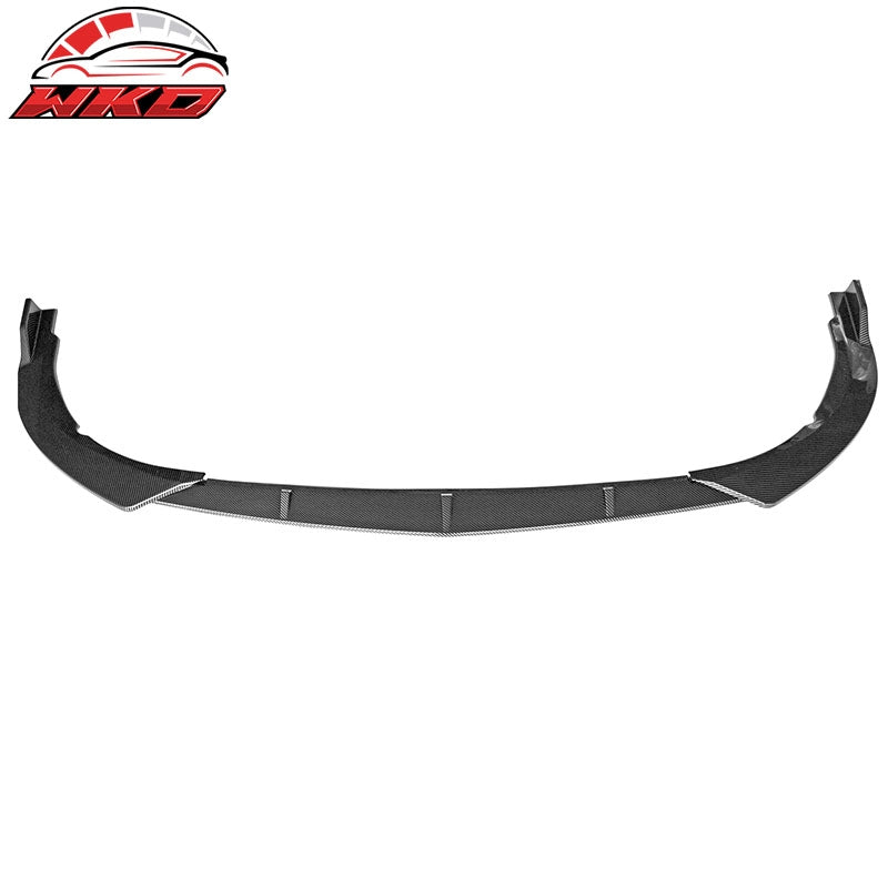 Fits 21-24 Toyota Camry LE 3PCS Front Bumper Lip Spoiler PP Carbon Fiber Print
