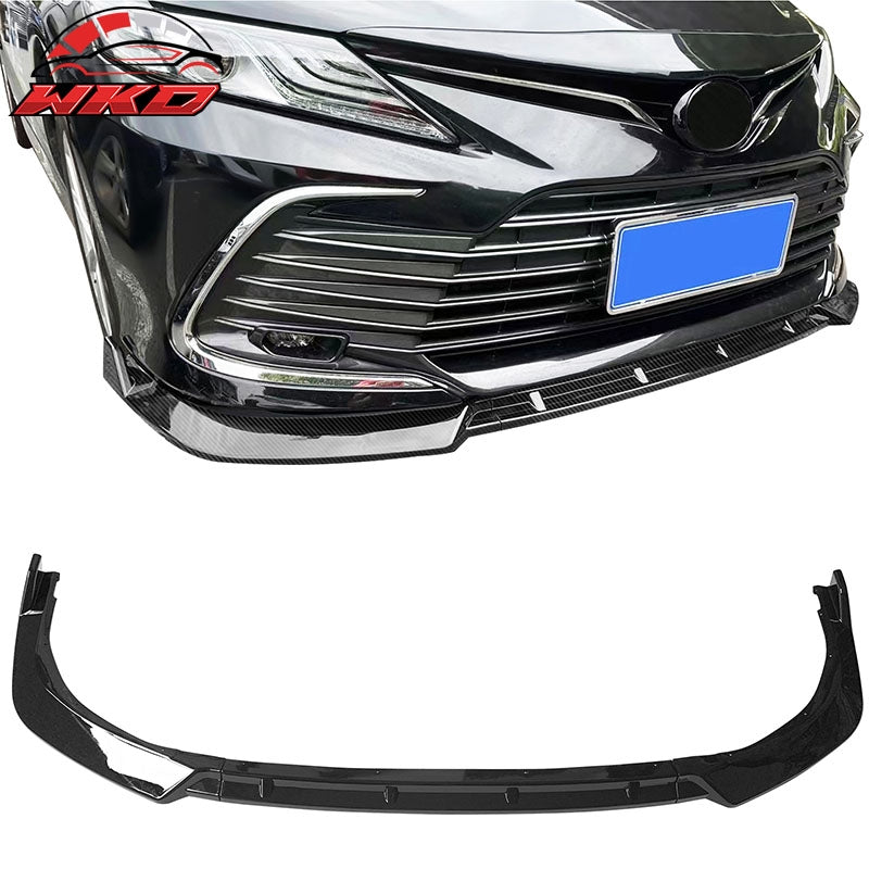 Wholesale 21-24 Toyota Camry LE 3PCS Front Bumper Lip Spoiler IKON Style Gloss Black