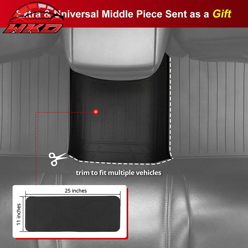Fits 18-24 Toyota Camry Latex Car Floor Mats Liner All Weather Carpets Black 5PC