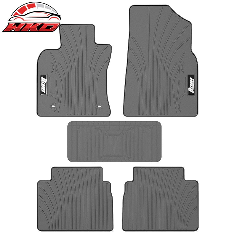 Wholesale 18-24 Toyota Camry Latex Car Floor Mats Liner All Weather Carpets Gray 5PC
