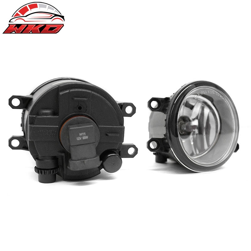 Fits 07-09 Toyota Camry RH LH Front Bumper Driving Fog Lights Lamps Clear Lens
