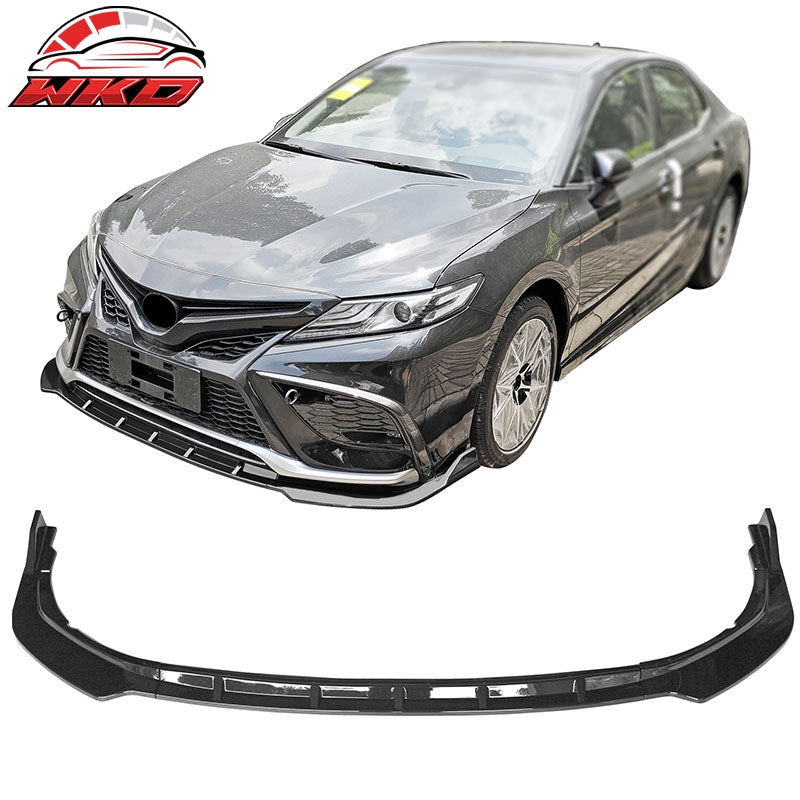 Wholesale 21-24 Toyota Camry SE 3PC Front Bumper Lip Spoiler PP Gloss Black Splitter