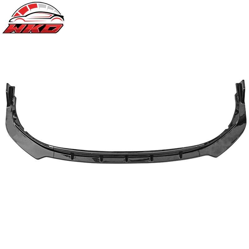 Fits 21-24 Toyota Camry SE 3PC Front Bumper Lip Spoiler PP Gloss Black Splitter