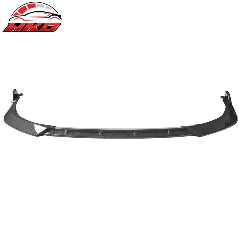 Fits 21-24 Toyota Camry SE IKON Style 3PC Front Bumper Lip PP Carbon Fiber Print