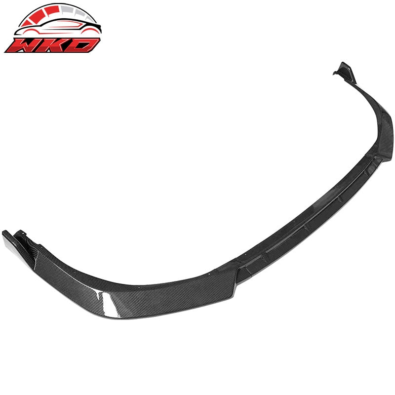 Fits 21-24 Toyota Camry SE IKON Style 3PC Front Bumper Lip PP Carbon Fiber Print